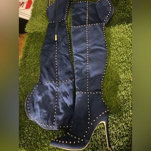 Thigh high heel boots